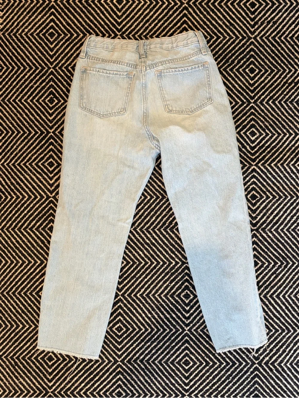 Girl’s Light Blue Slouchy Straight Jeans — 12